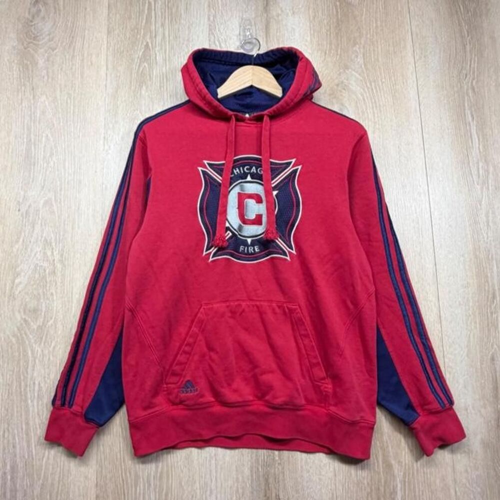 Adidas Men's Red Hoodie